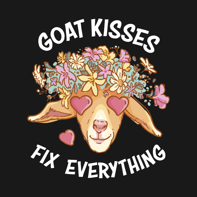 Spread Love and Laughter with Our Goat Kisses Fix Everything by star trek fanart and more