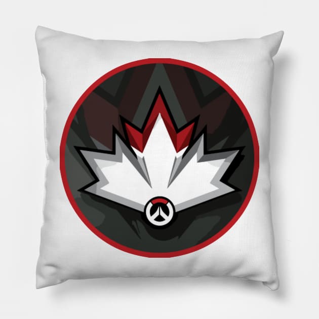 Team Canada 2023 Overwatch League Pillow by INLE Designs