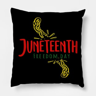 Juneteenth Freedom Day Pillow