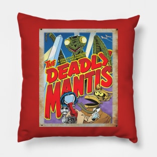 Mystery Science Rusty Barn Sign 3000 - The Deadly Mantis Pillow