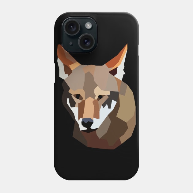 Red Wolf Portrait Phone Case by nonbeenarydesigns