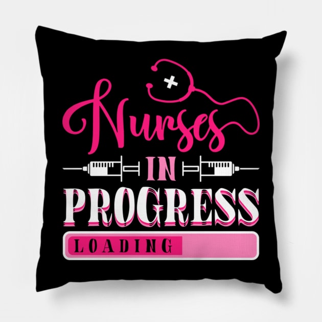 Nurse In Progress Nursing School Student Future Nurse Life Pillow by levitskydelicia