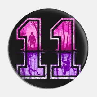 Strange Number 11 (pink-purple) Pin