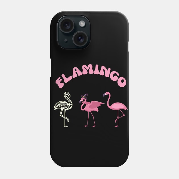 Flamingoween  Halloween Phone Case by yalp.play