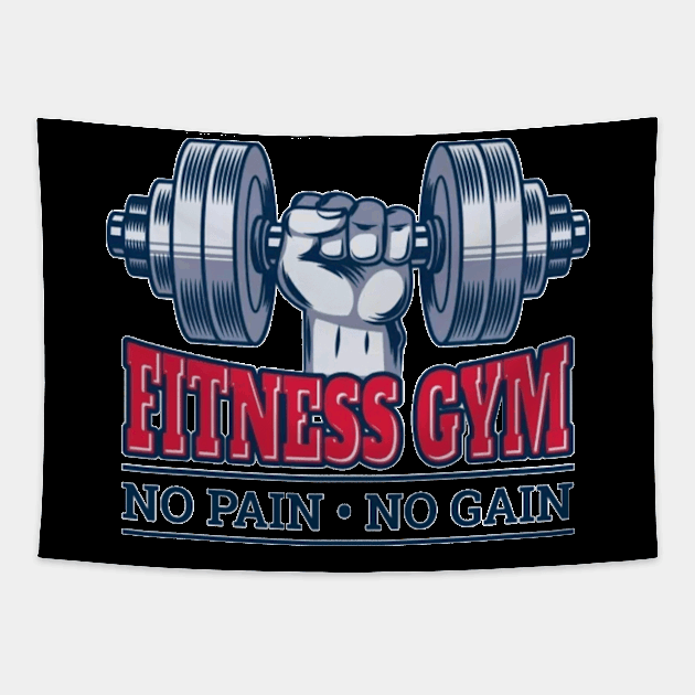 Fitness gym Tapestry by Dorran