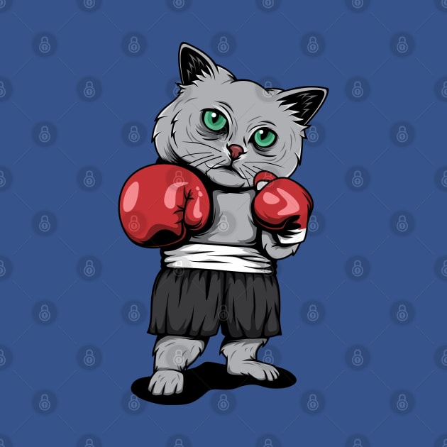 Cat Boxer by fooart