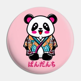 Fluffy panda fun Pin