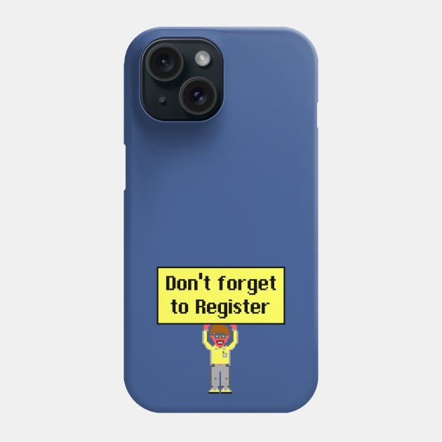 Register Shareware Guy Phone Case by DOS Nostalgia