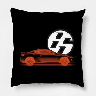 GT86 Body Black Orange Pillow