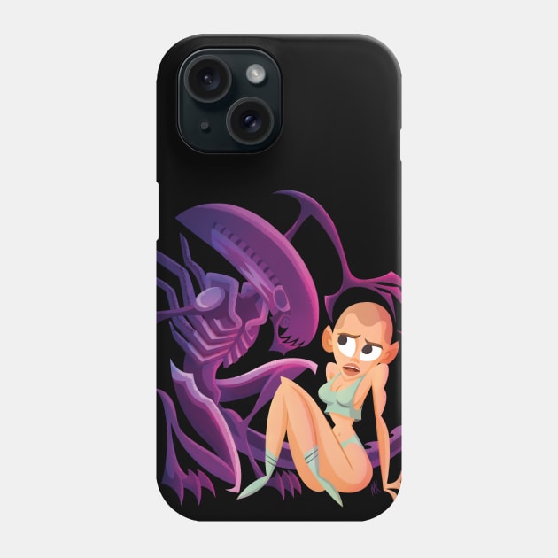 Alien Phone Case by nocturnallygeekyme