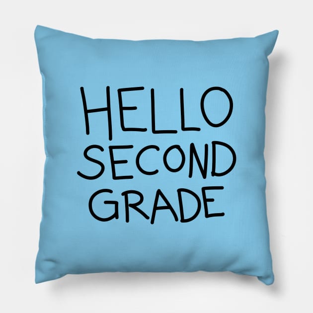 Hello Second Grade Pillow by ShopBuzz