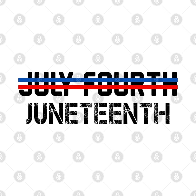 Juneteenth Not July Fourth by hallyupunch