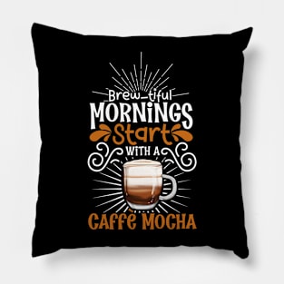 Brewtiful morning with Caffè mocha Pillow