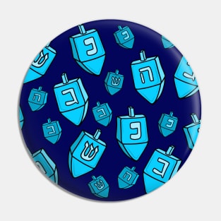 Hanukkah Dreidel Pattern, made by EndlessEmporium Pin