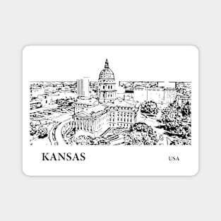 Kansas State USA Magnet