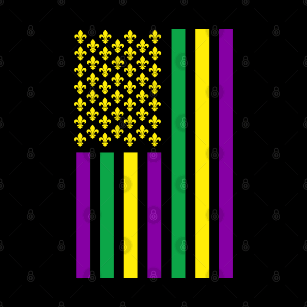 Mardi Gras Flag 2024 by Long-N-Short-Shop