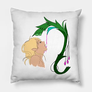 Copy of Elf drinking from a flower Pillow