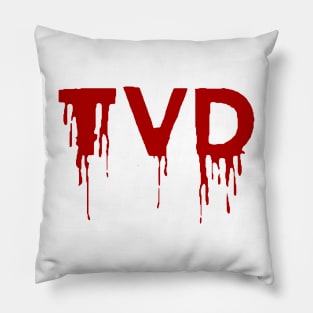 bloody tvd Pillow