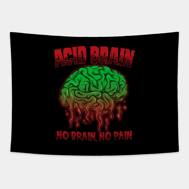 Acid Brain Tapestry by BlackMorelli