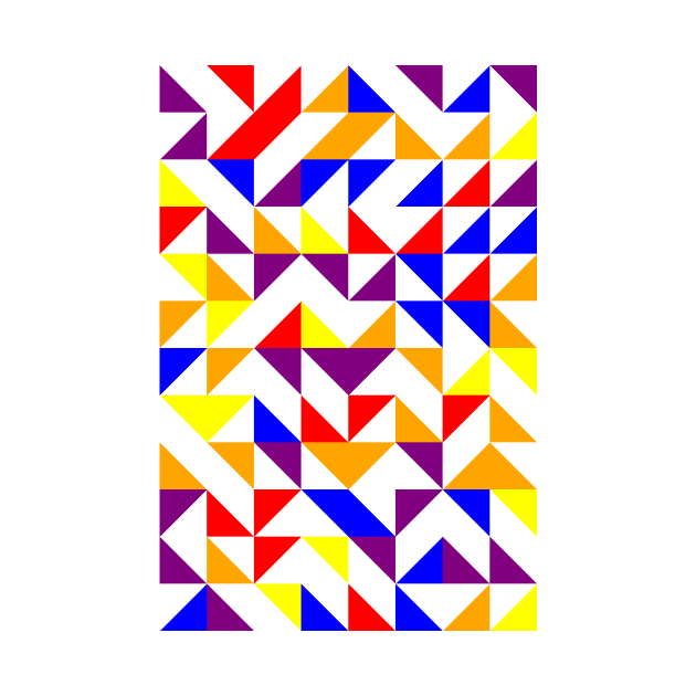 Amazing Geometric Colourful Triangle Pattern #9 by Trendy-Now