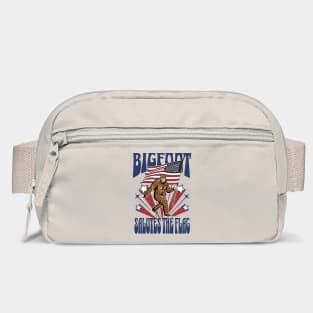 Patriotic Bigfoot Salutes the Flag 4th of July Bag
