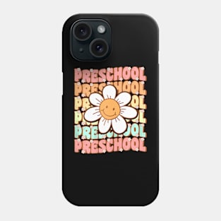 Groovy Preschool Cute Back To School First Day of Pre K Phone Case