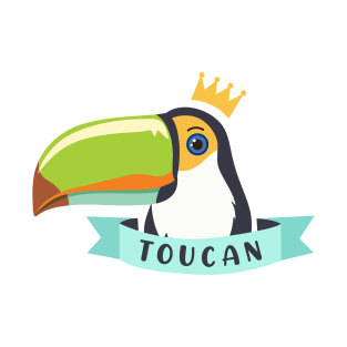 Toucan with Crown Forest Wild Tropical Bird Toucans T-Shirt