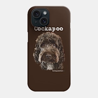 Chocolate Brown  Cockapoo / Spoodle and Doodle Dog Phone Case