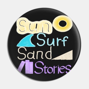 Sun Surf Sand Stories Pin