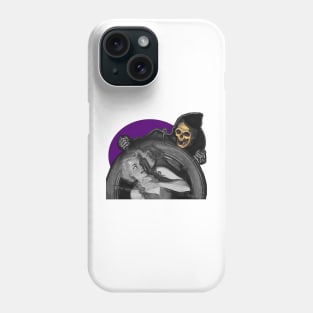 Skull death on halloween Phone Case