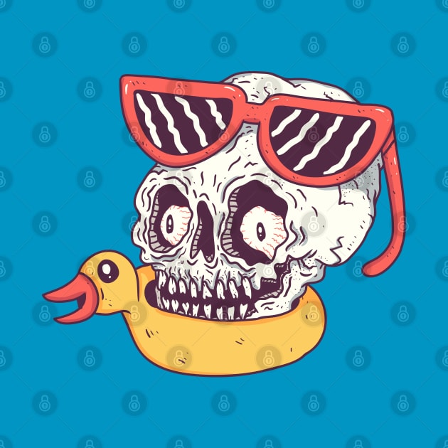 beach skull by hex