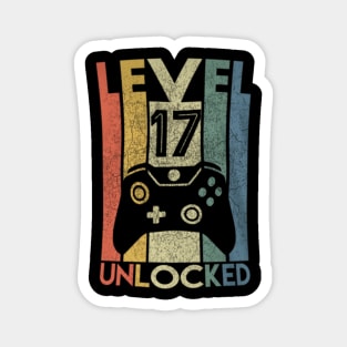 Level 17 Video 17th Birthday Magnet
