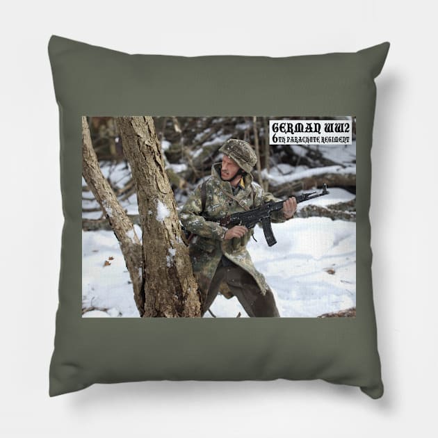 German WW2 Paratrooper with MP-44 Pillow by Busybob