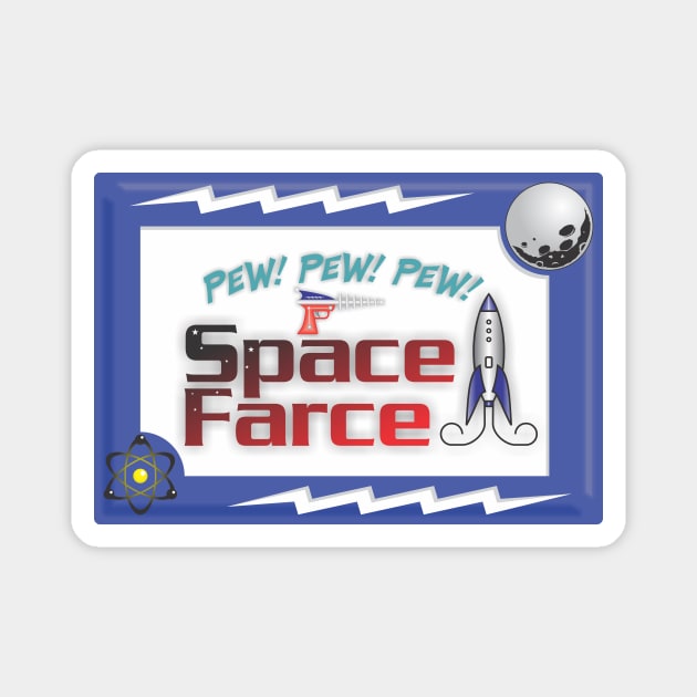 Space Farce Magnet by Norwood Designs