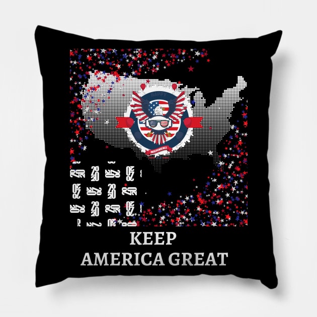 Keep America Great 2020 Pillow by Pro-tshirt