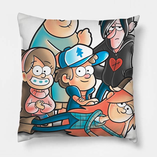 The Mystery Club Pillow by Cromanart