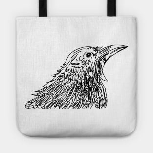 Sketchy Shouting Bird Tote