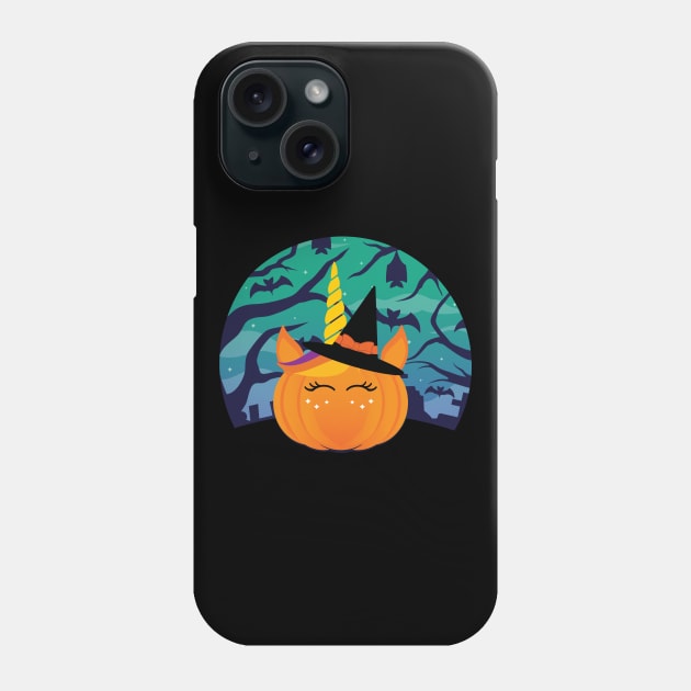 Pumpkin Unicorn Cute Phone Case by MGO Design