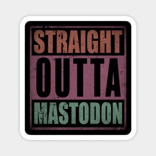 Classic Mastodon Name Color Styles Christmas 70s 80s 90s Magnet