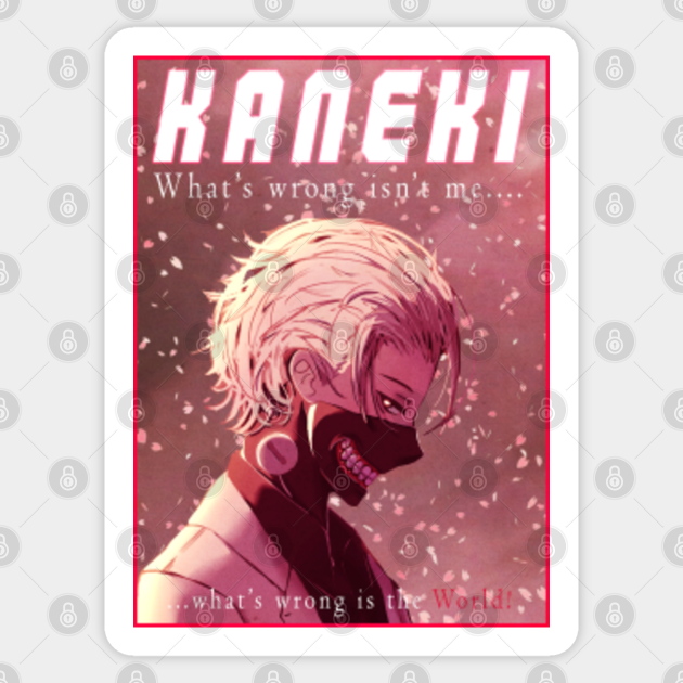 Tokyo Ghoul Kaneki Ken Tokyo Ghoul Sticker Teepublic First he is shown as sasaki haise after a timeskip, but later becomes ken kaneki again. tokyo ghoul kaneki ken