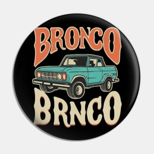 Retro 1987-1991 Ford Bronco w/Tires Pin