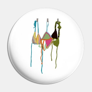 hanging bikinis Pin