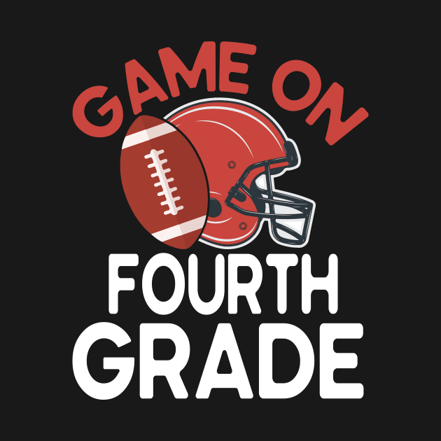 Football Player Student Back To School Game On Fourth Grade by joandraelliot