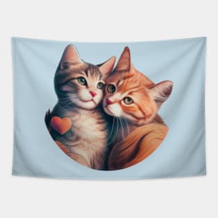 Twins cat Tapestry