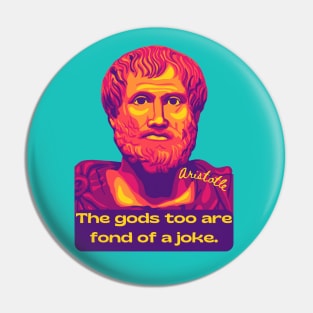 Aristotle Portrait and Quote Pin