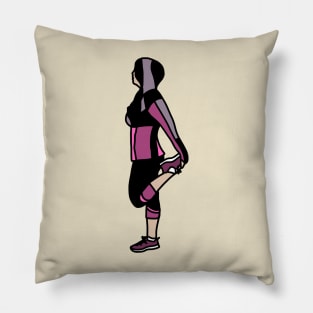 Runner's High Girl Yoga Stretch Pillow