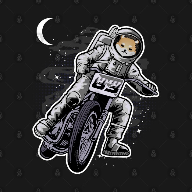 Astronaut Motorbike Dogelon Mars Coin To The Moon Crypto Token Cryptocurrency Wallet Birthday Gift For Men Women Kids by Thingking About