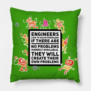 Engineers problem solving nature Pillow