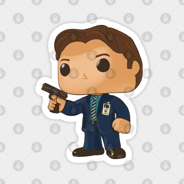 Funko pop fox Mulder Magnet by Mimie20