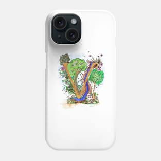 V - an illuminated letter Phone Case